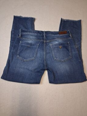 Guess Women's Medium Blue Straight-Leg Jeans